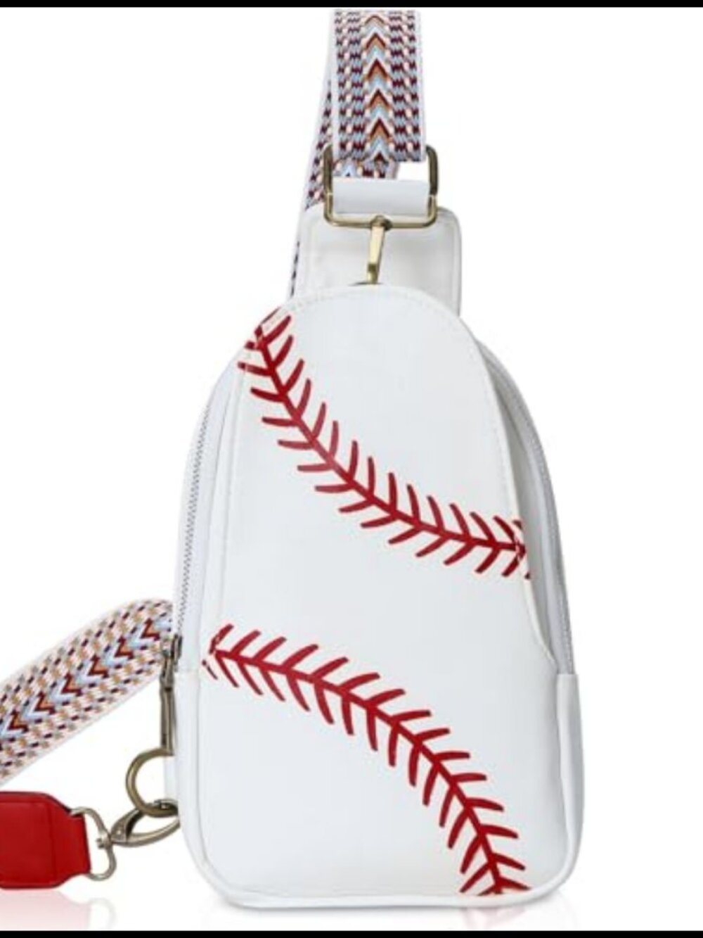 PU Leather Crossbody Bag Sling w/ Wide Strap & Card Slots